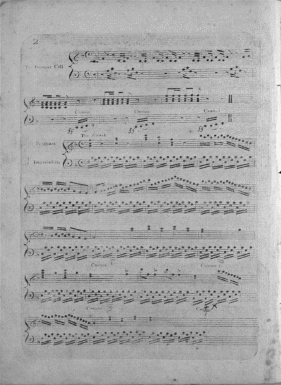 The Battle of Prague. A Favourite Sonata for the Piano Forte or Harpsichord Harpsichord scores gallery preview page 2