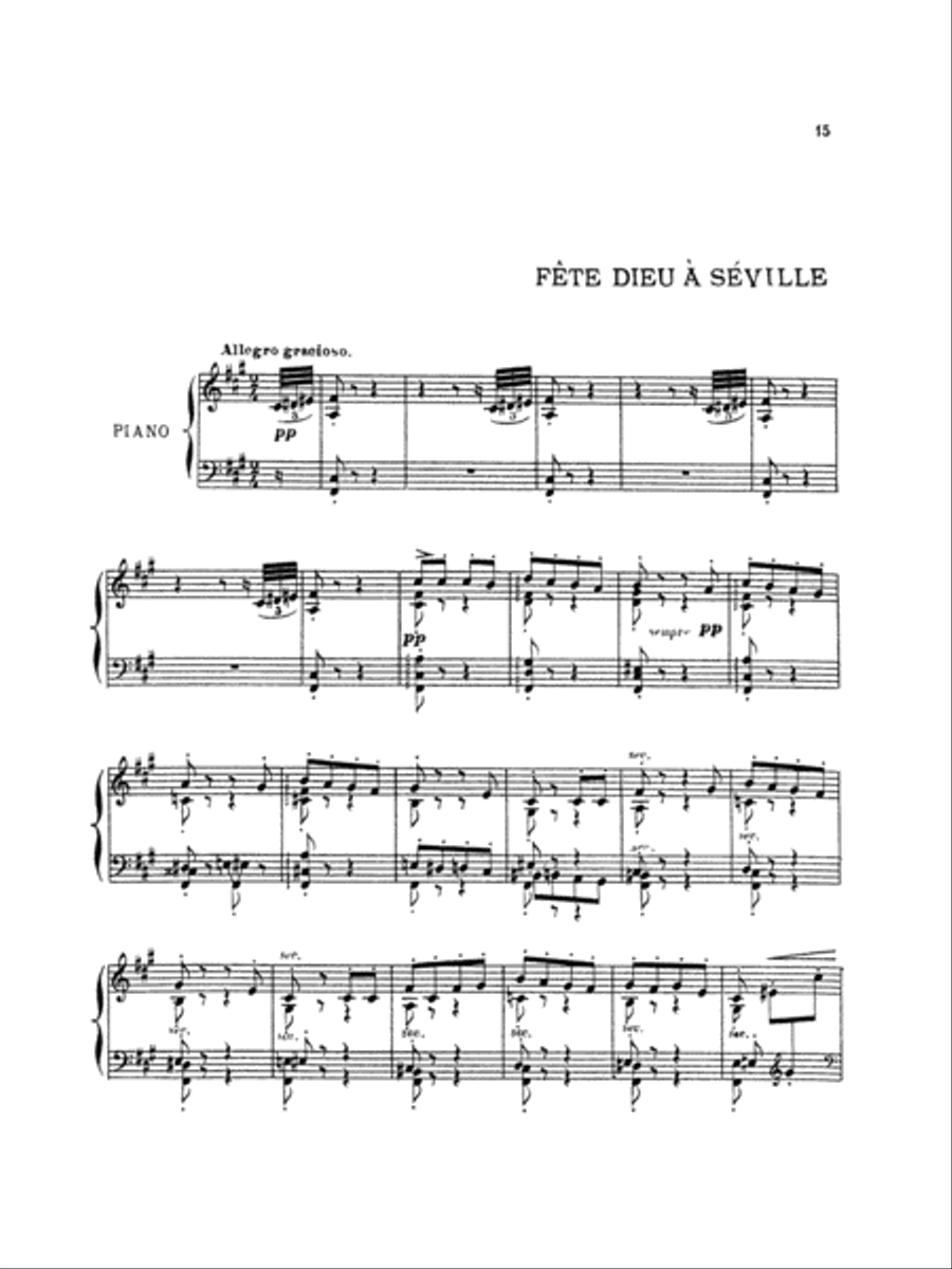 Albéniz: Iberia (Volume I) Piano Solo scores gallery preview page 1