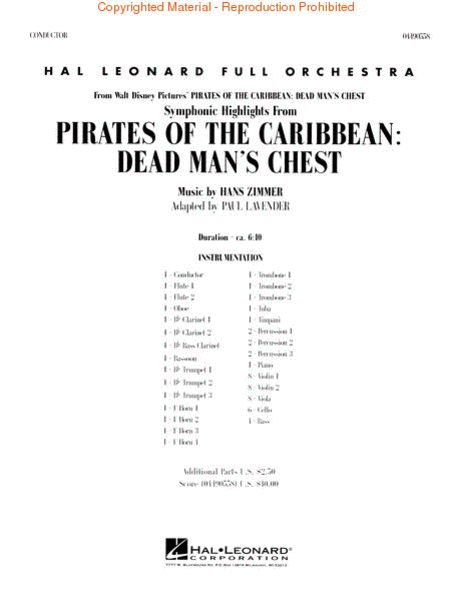 Soundtrack Highlights from Pirates of the Caribbean: Dead Man's Chest image number null
