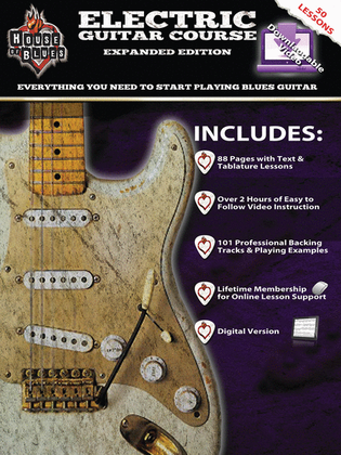 Book cover for House of Blues Electric Guitar Course