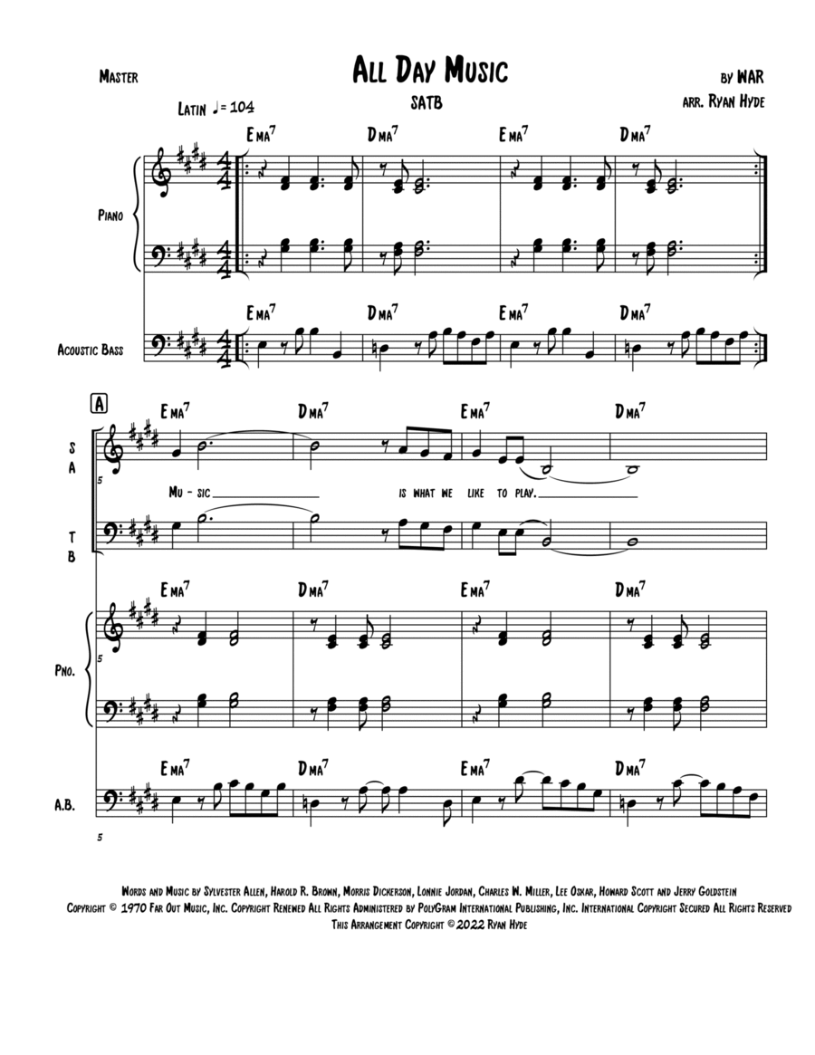 All Day Music Jazz Ensemble scores gallery preview page 1