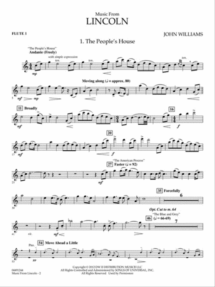 Music from Lincoln Full Orchestra scores gallery preview page 4