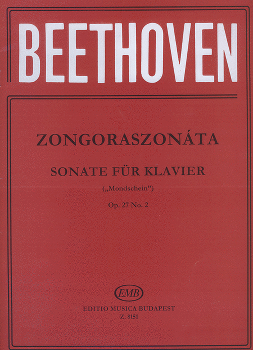Klaviersonaten in Einzelausgaben (Weiner) op. 27