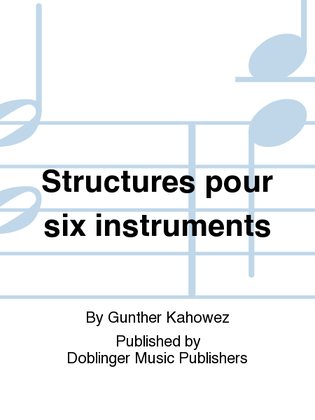 Book cover for Structures pour six instruments