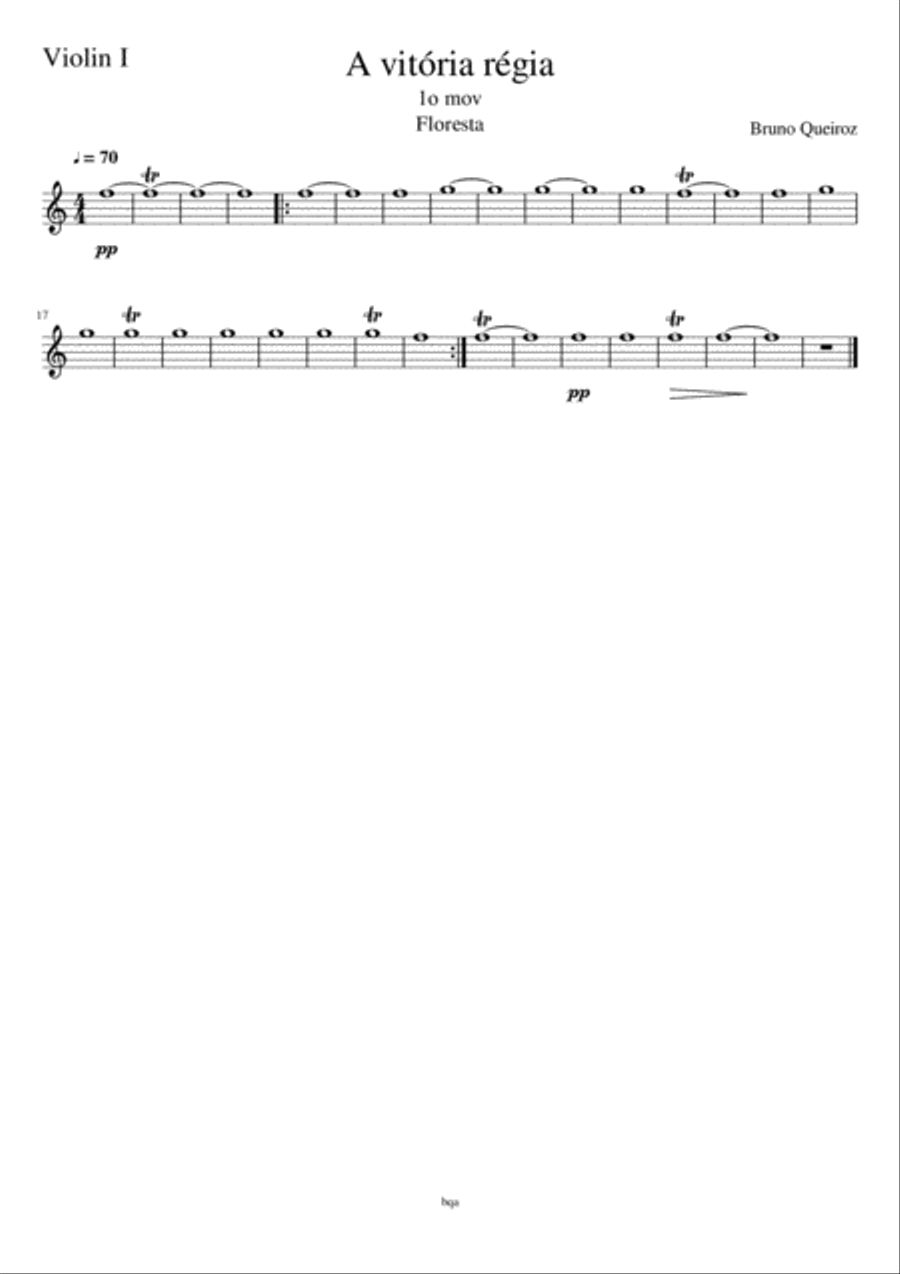 1o mov. - Floresta 1o mov. - Floresta String Quartet scores gallery preview page 2