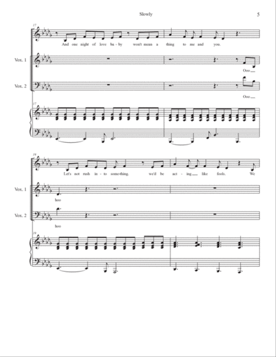 Slowly 4-Part scores gallery preview page 5
