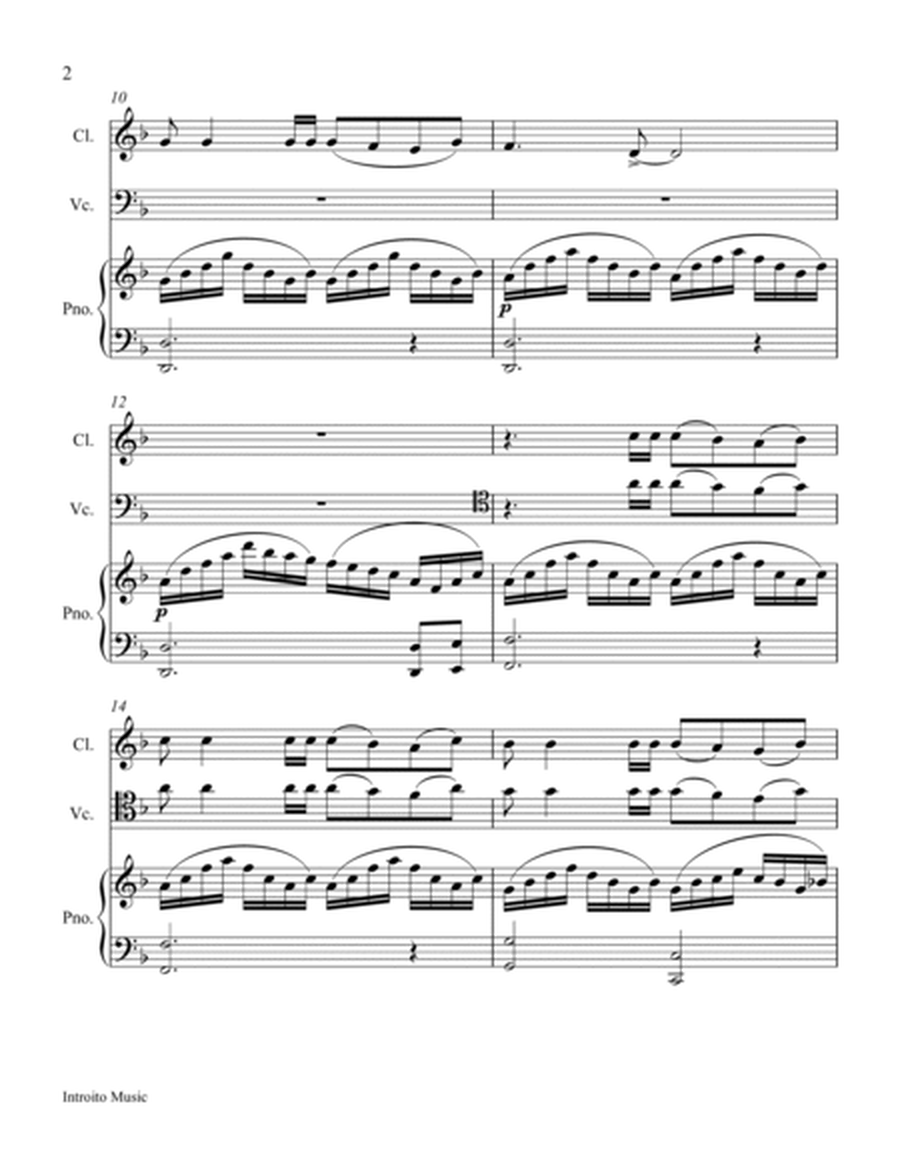 Tango Volver for Clarinet,Violoncello and Piano image number null