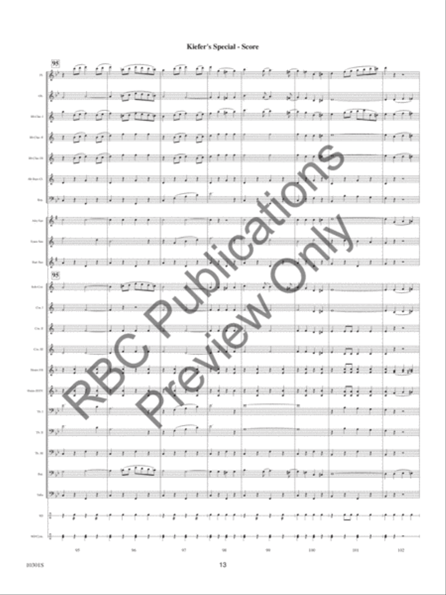Kiefer's Special Concert Band scores gallery preview page 15