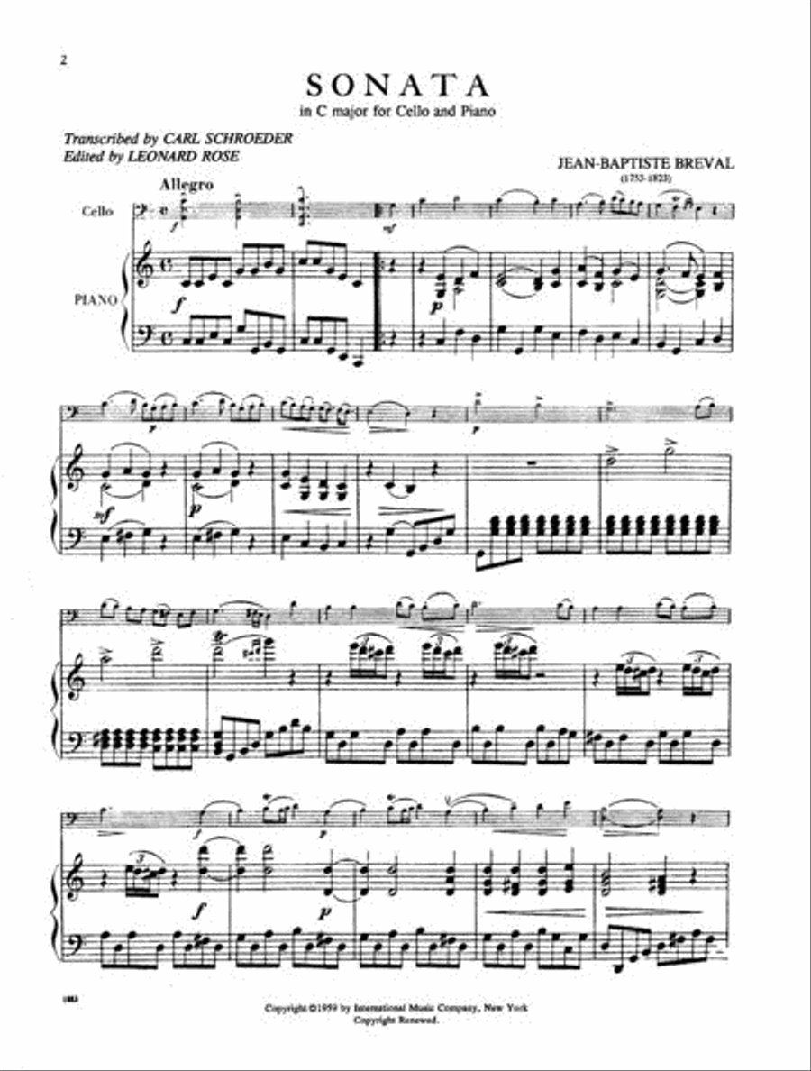 Sonata In C Major Piano Accompaniment scores gallery preview page 2