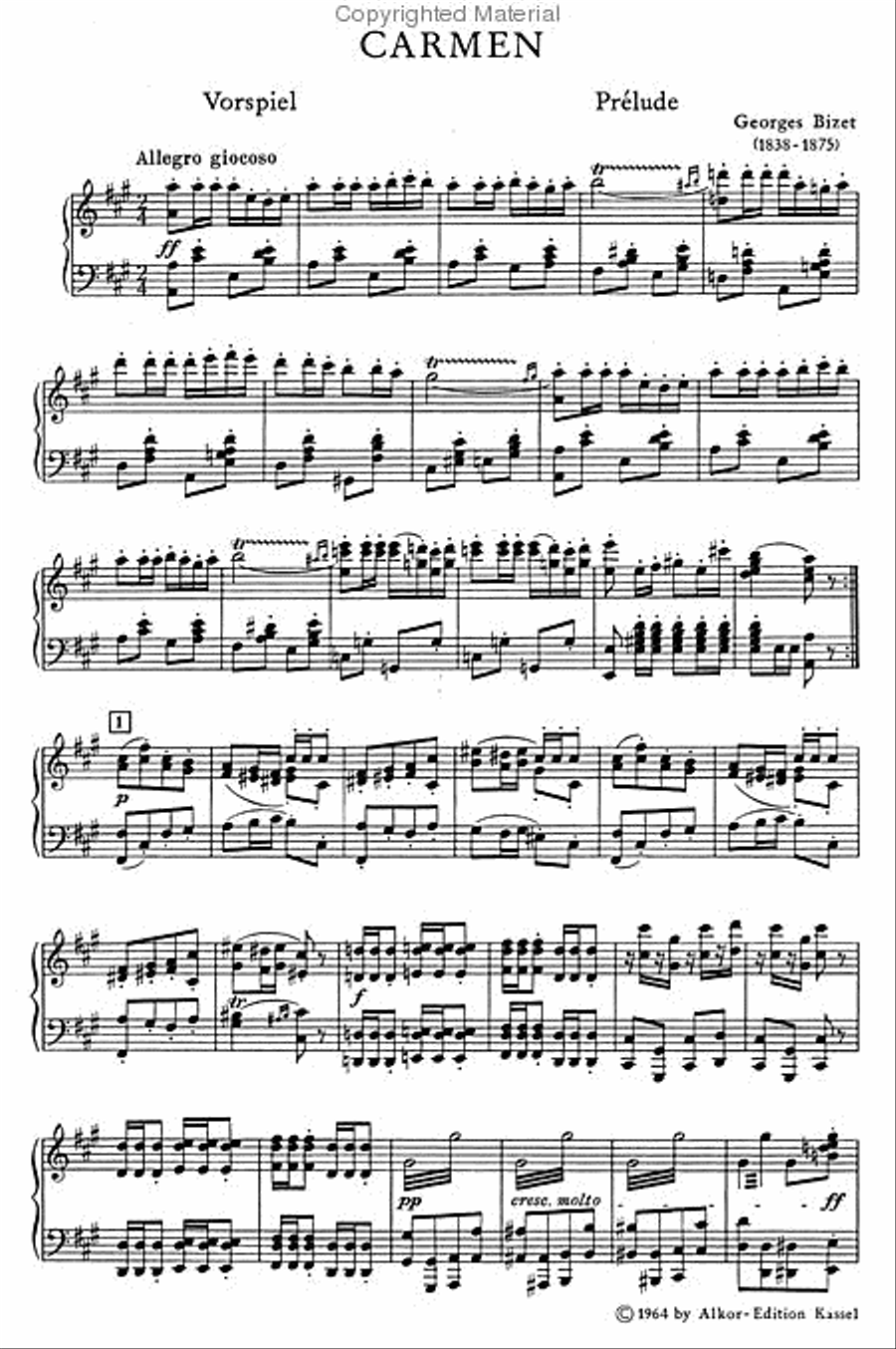 Carmen Carmen Choir scores gallery preview page 2
