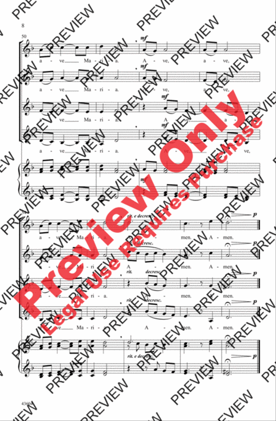 Ave Maria Women's Choir scores gallery preview page 8