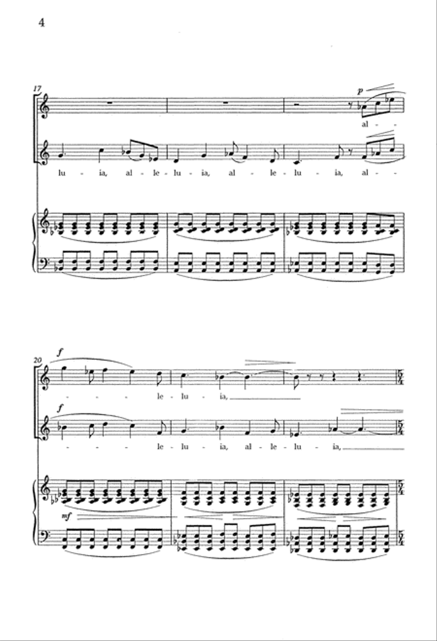 Alleluia 2-Part scores gallery preview page 5