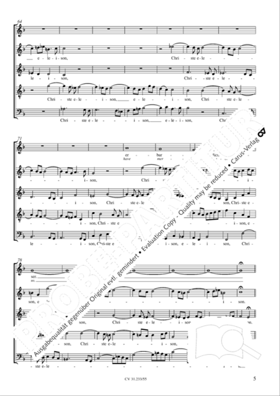 Kyrie (2 Fassungen) Kyrie (2 Fassungen) Choir scores gallery preview page 6