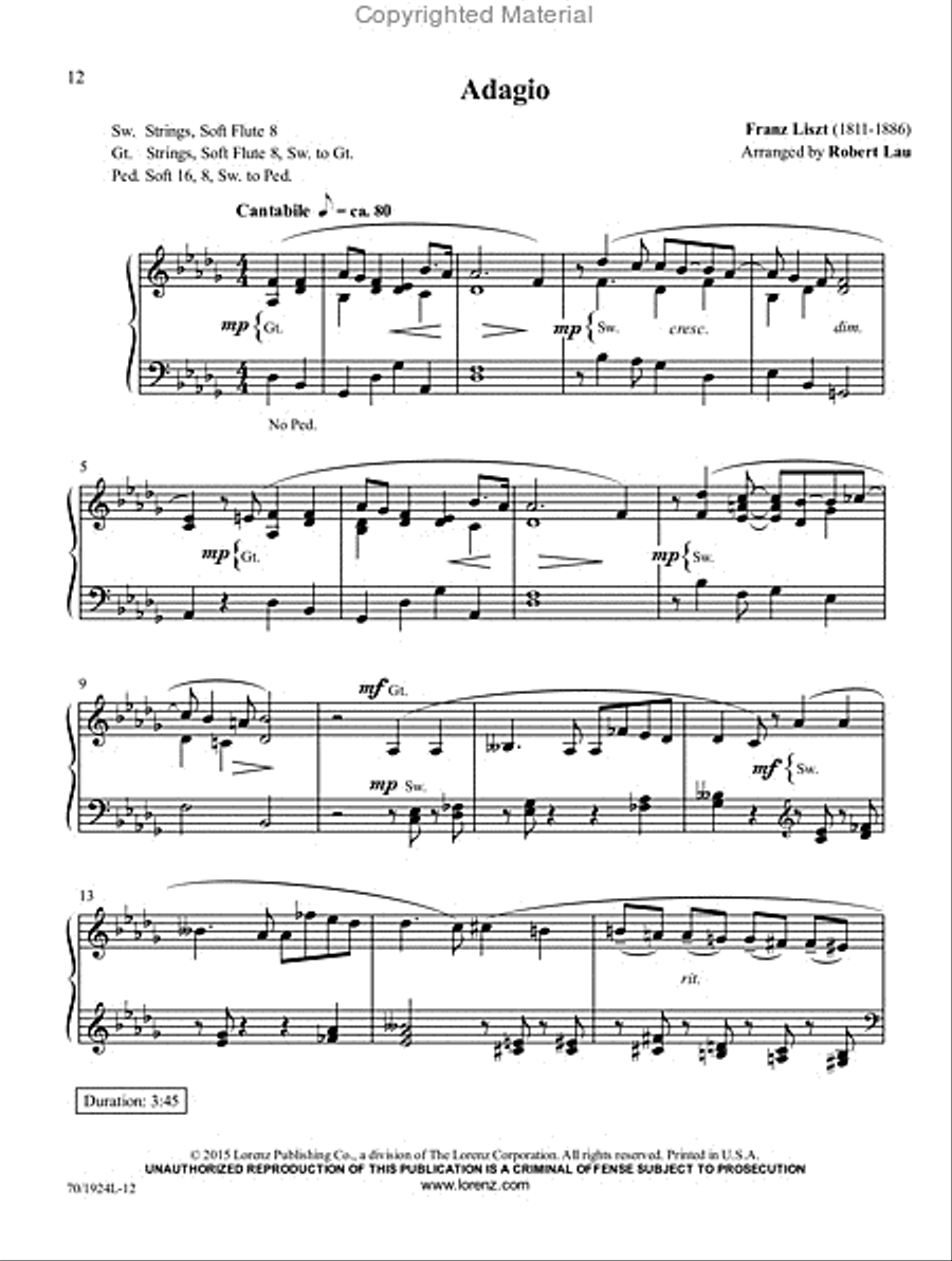 Masterworks for Organ Organ Solo scores gallery preview page 5