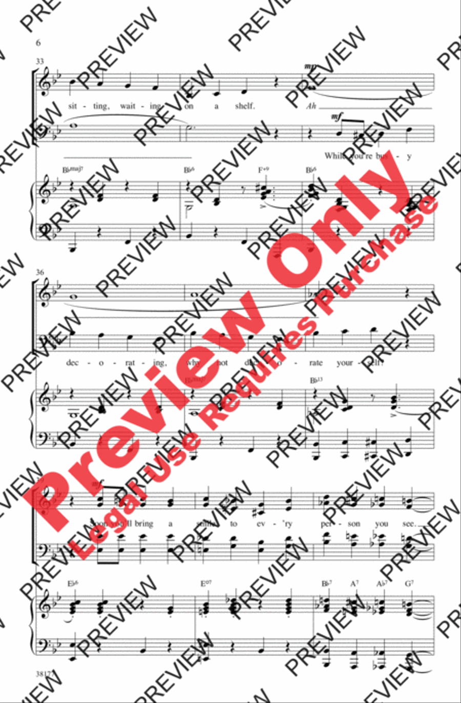 Sparklejollytwinklejingley 4-Part scores gallery preview page 6