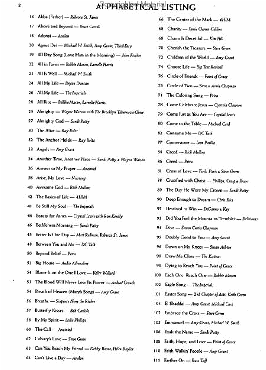 Best of Contemporary Christian Piano scores gallery preview page 3