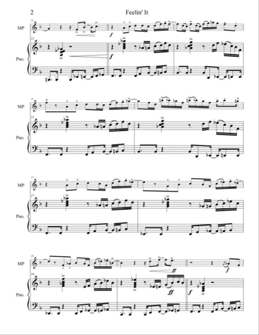 Feelin' It Piano scores gallery preview page 3