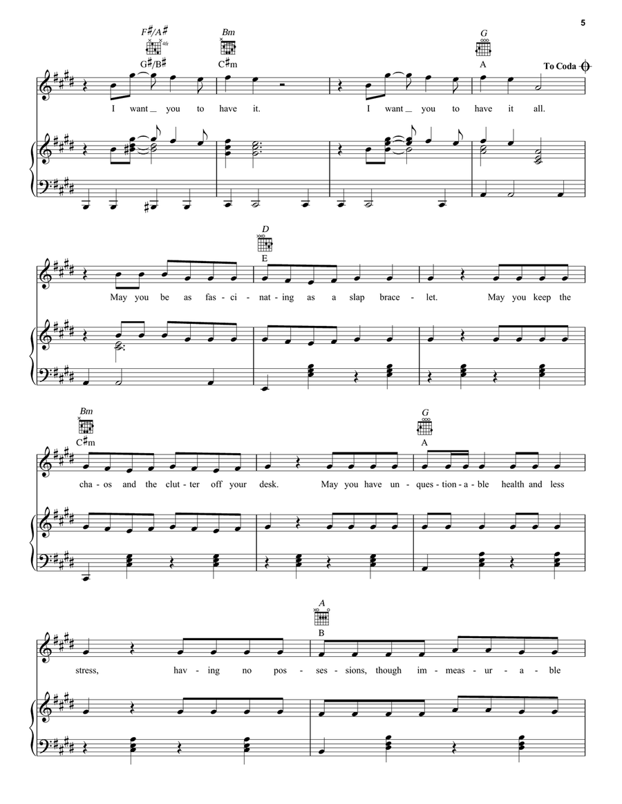 Have It All Piano, Vocal, Guitar scores gallery preview page 5