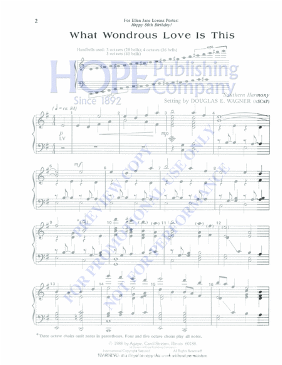 What Wondrous Love Is This 5-Octaves scores gallery preview page 2