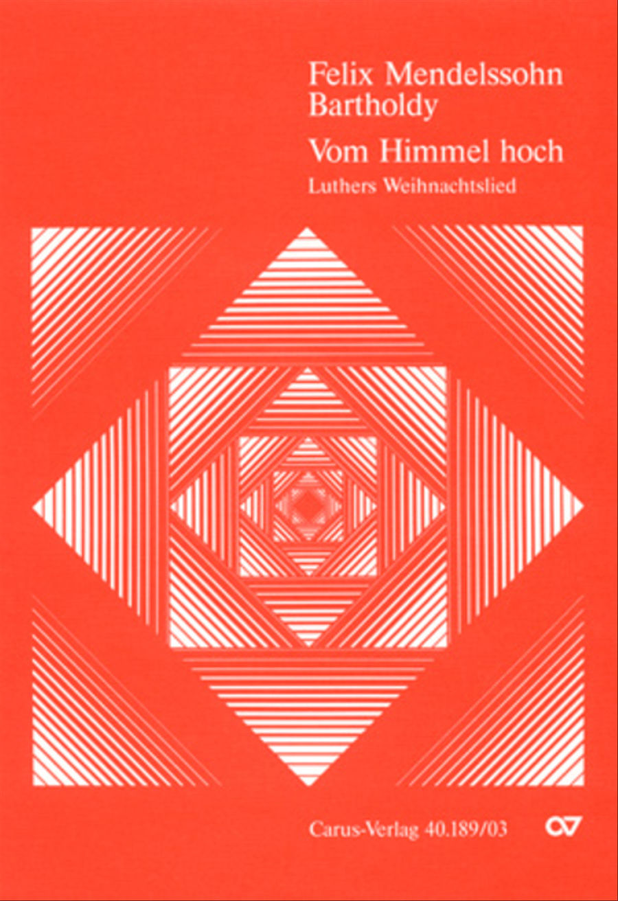 From heav'n on high (Vom Himmel hoch) SSATB scores gallery preview page 1