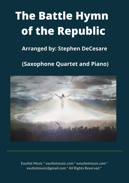 The Battle Hymn of the Republic (Saxophone Quartet and Piano) image number null