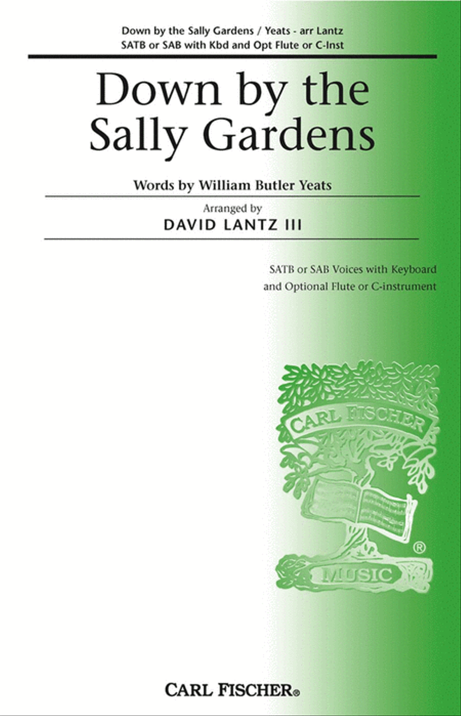 Down by the Sally Gardens SSATB scores gallery preview page 1