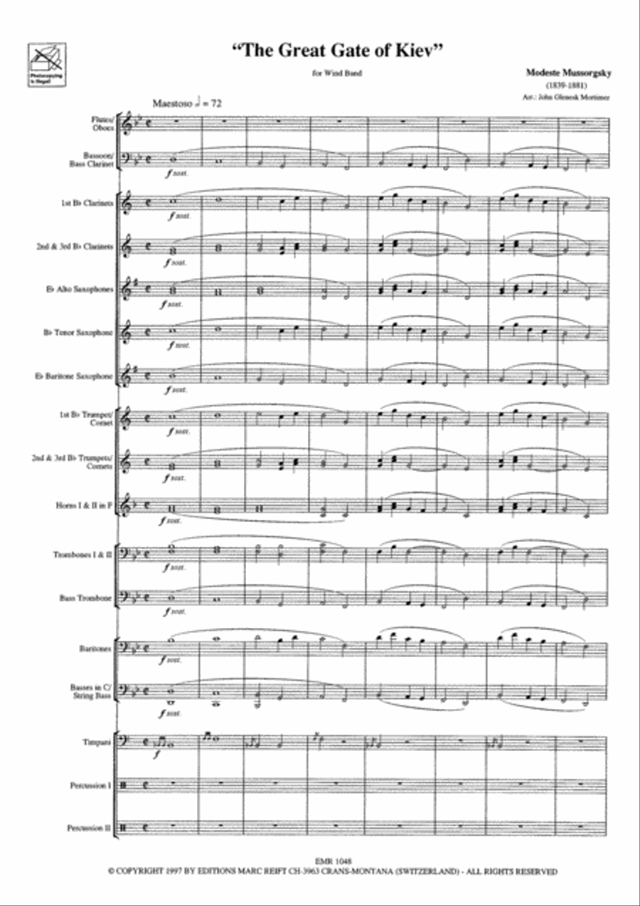 The Great Gate Of Kiev Concert Band scores gallery preview page 4