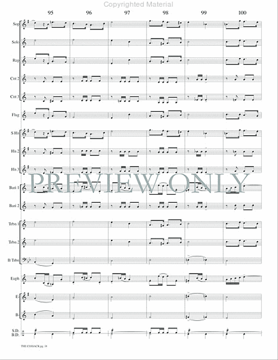 The Cossack Concert Band scores gallery preview page 20