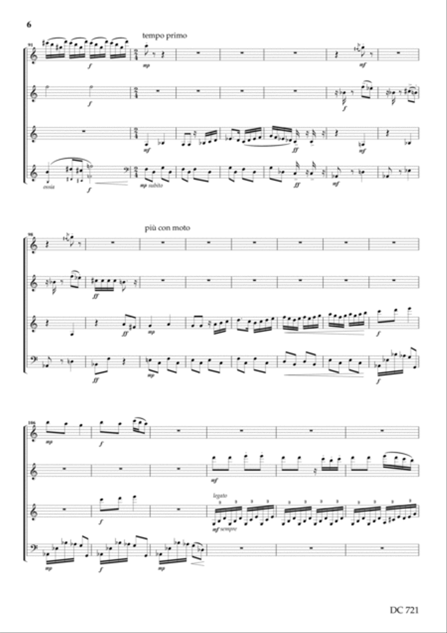 Playtime - for clarinet quartet Clarinet Quartet scores gallery preview page 6