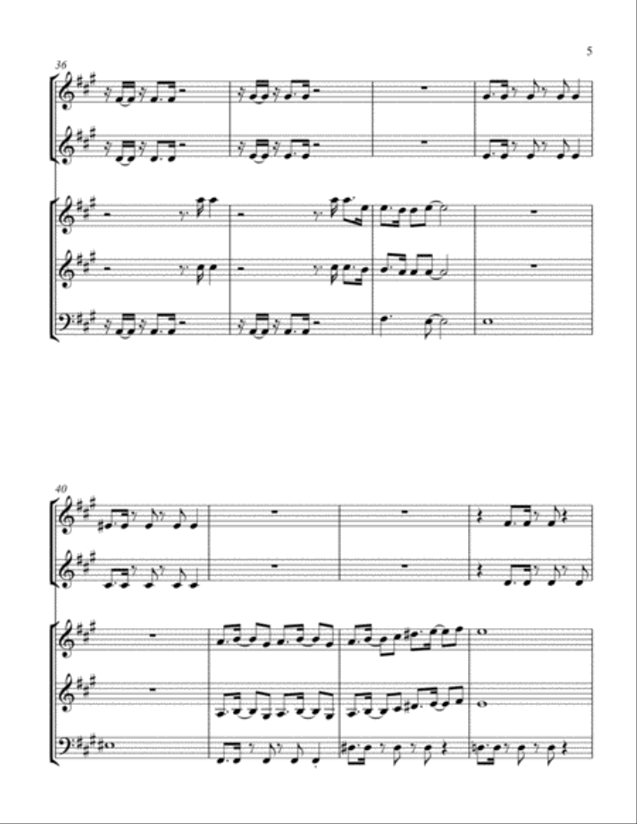 Dancing Queen Small Ensemble scores gallery preview page 5