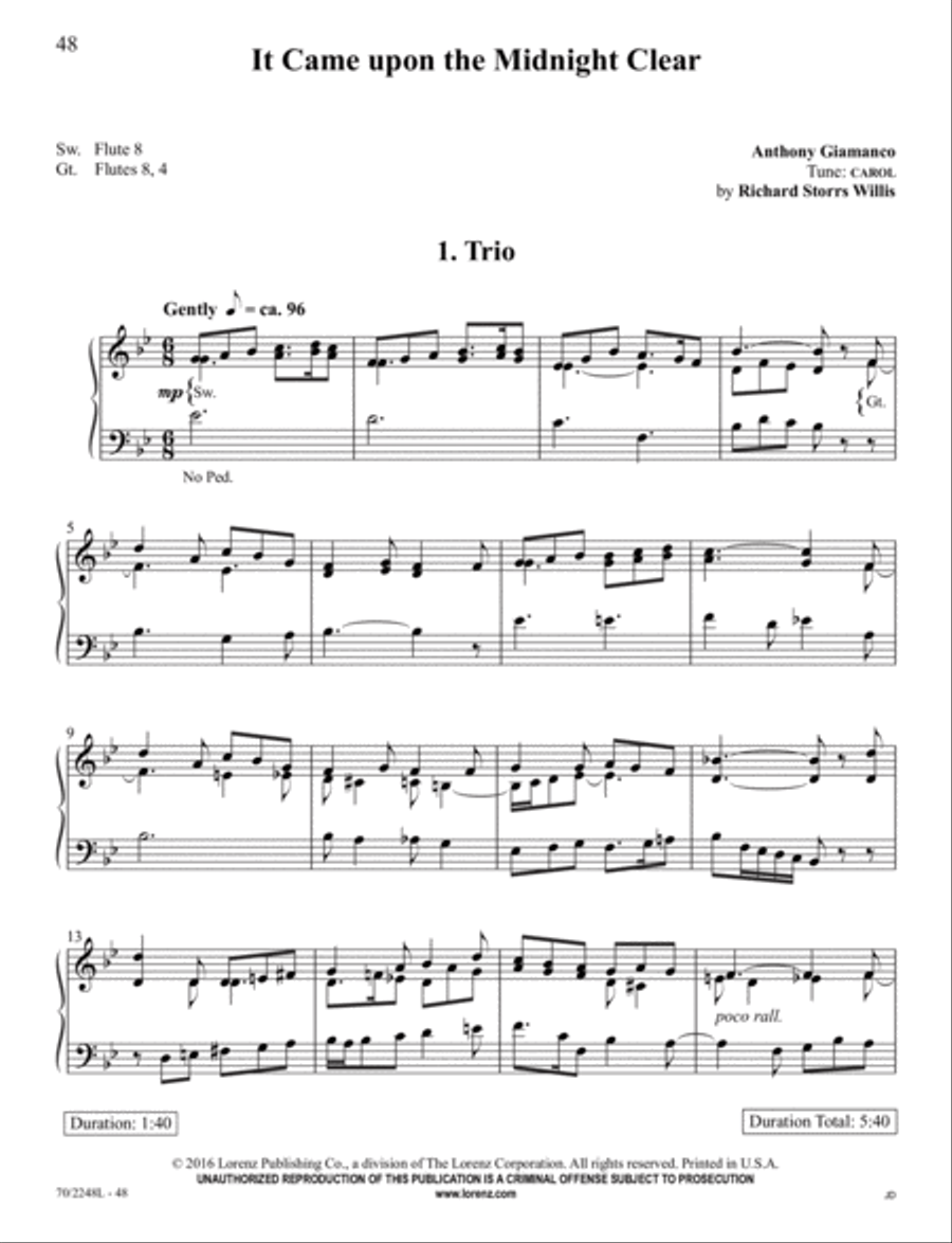 Yuletide Joy Organ Solo scores gallery preview page 15