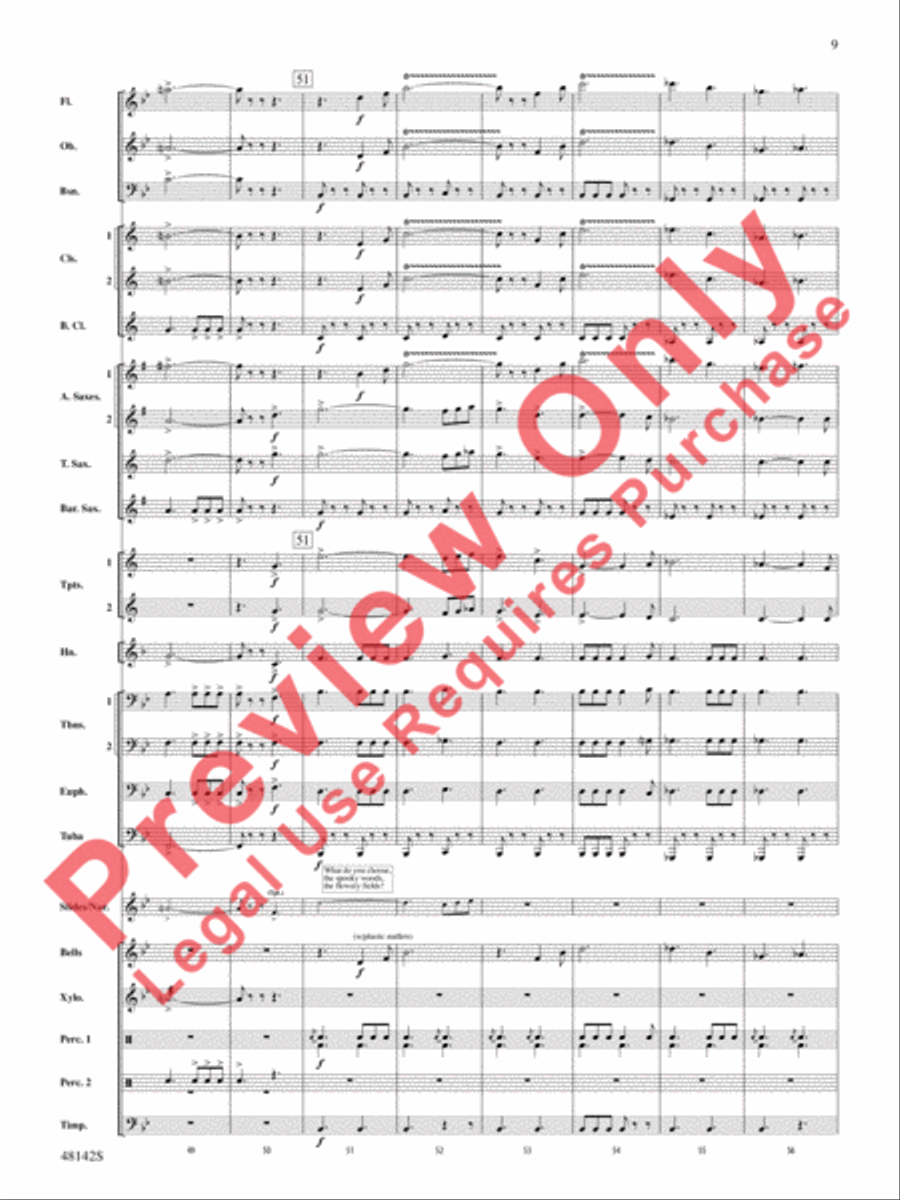 Band of Heroes Concert Band scores gallery preview page 10