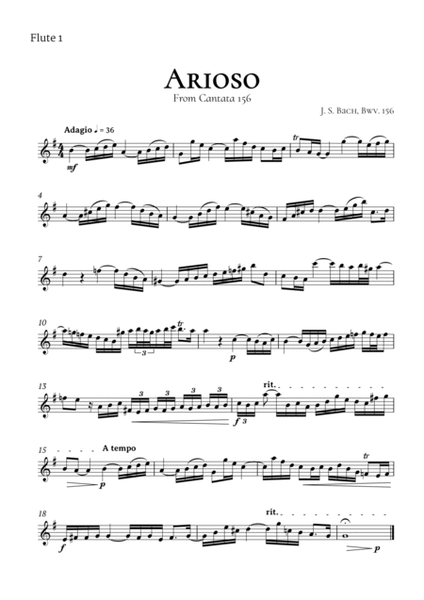 Arioso Bach Flute Quartet