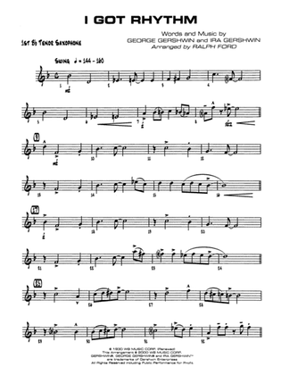 I Got Rhythm: B-flat Tenor Saxophone