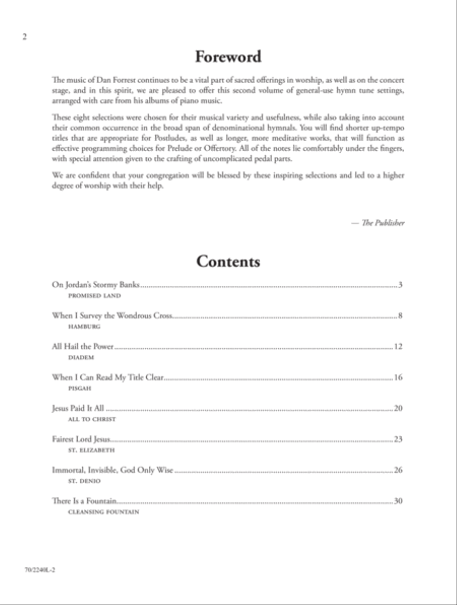 Music for Worship, Vol. 2 Organ Solo scores gallery preview page 2