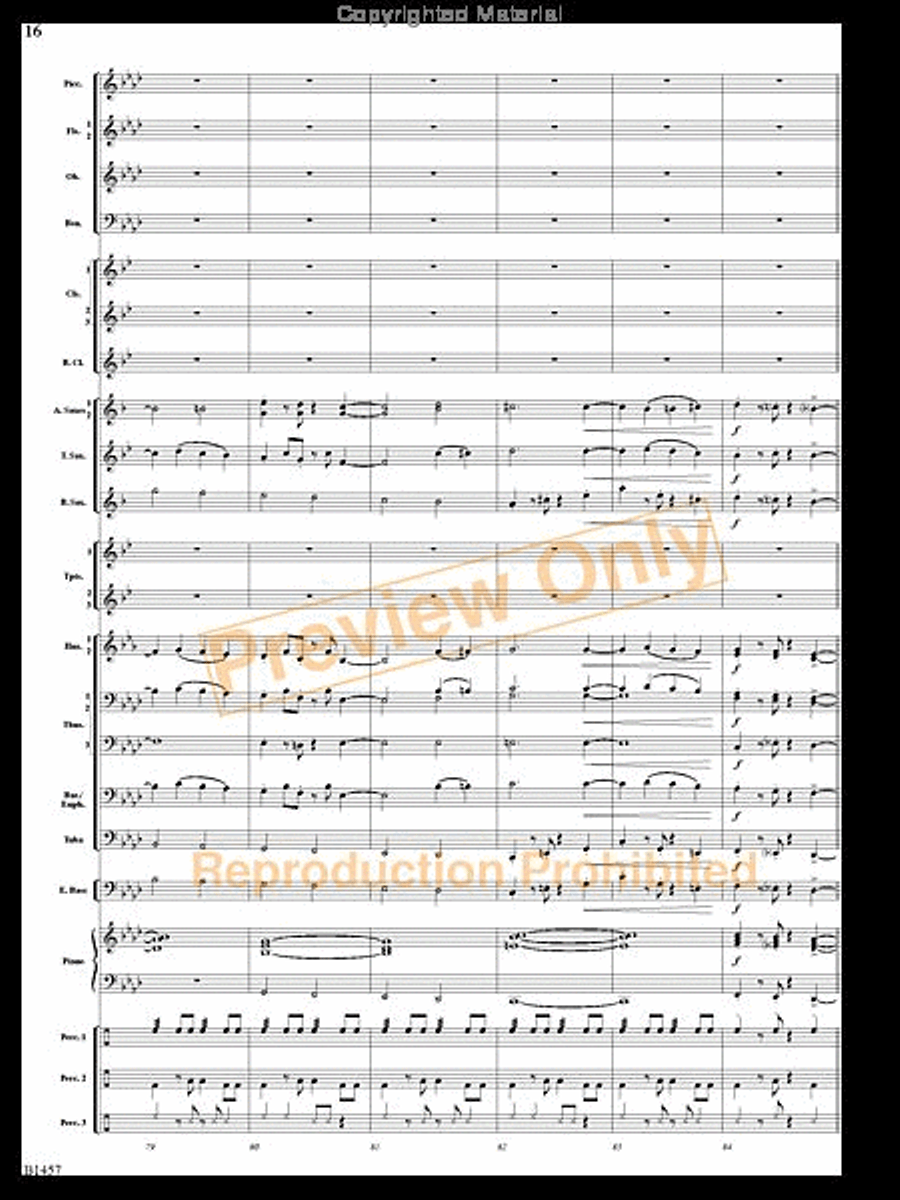 We Wish You a Mambo Christmas Concert Band scores gallery preview page 15