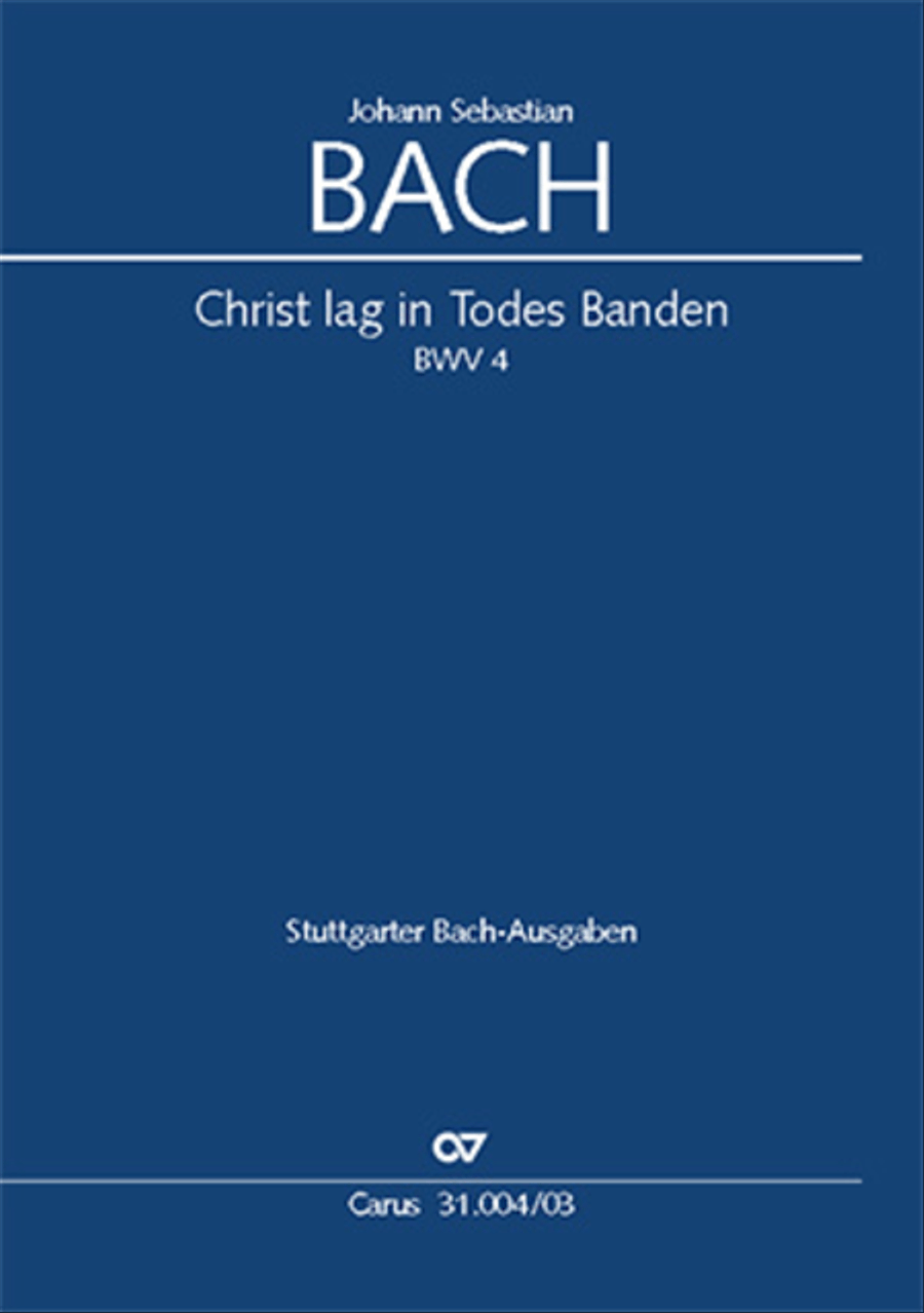 Christ lay in death's cold prison (Christ lag in Todesbanden) 4-Part scores gallery preview page 1