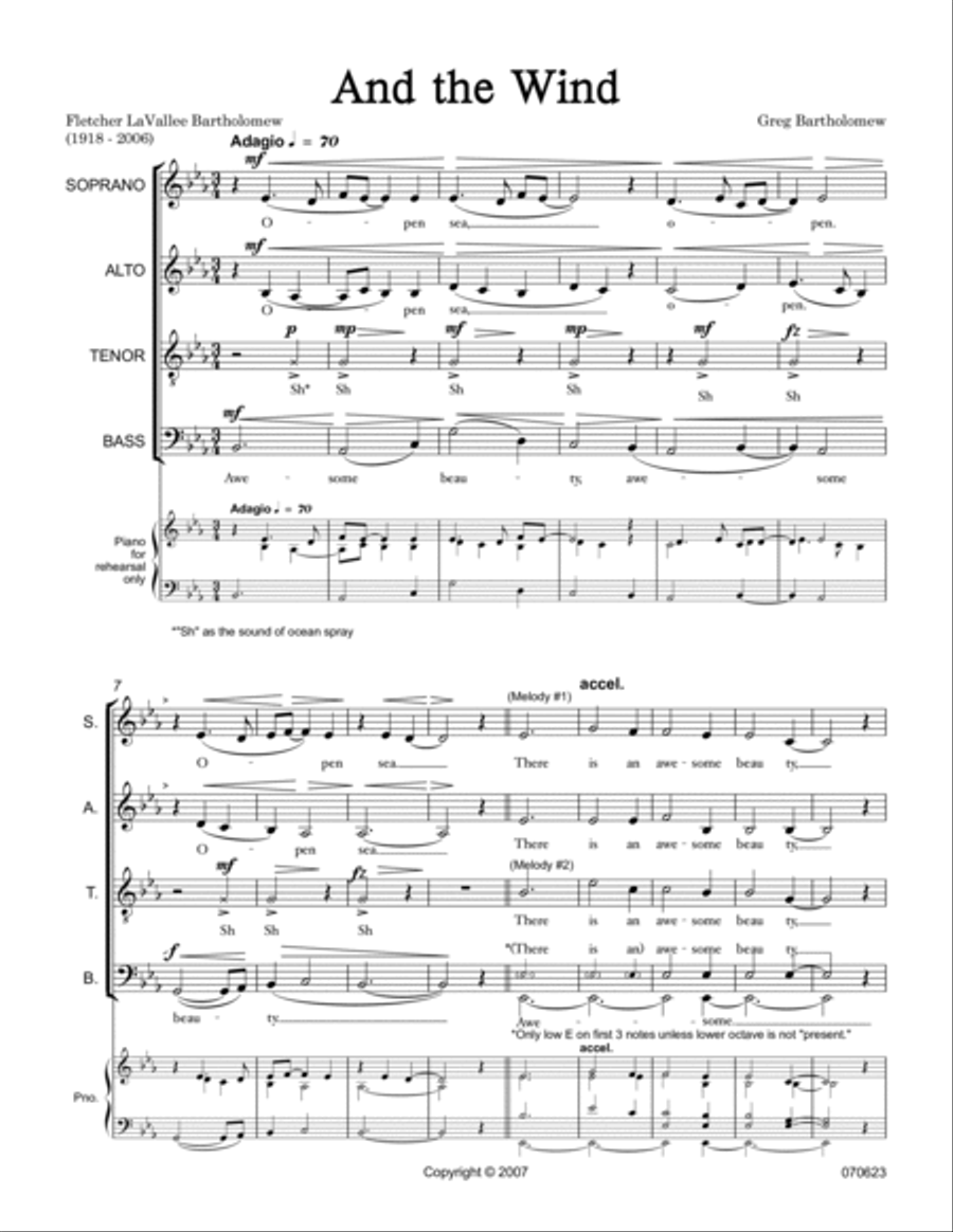 And the Wind 4-Part scores gallery preview page 3