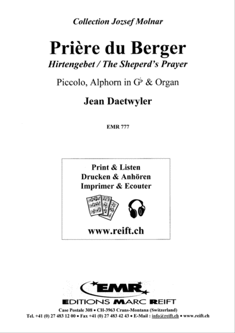 Priere du Berger Priere du Berger Piccolo scores gallery preview page 2