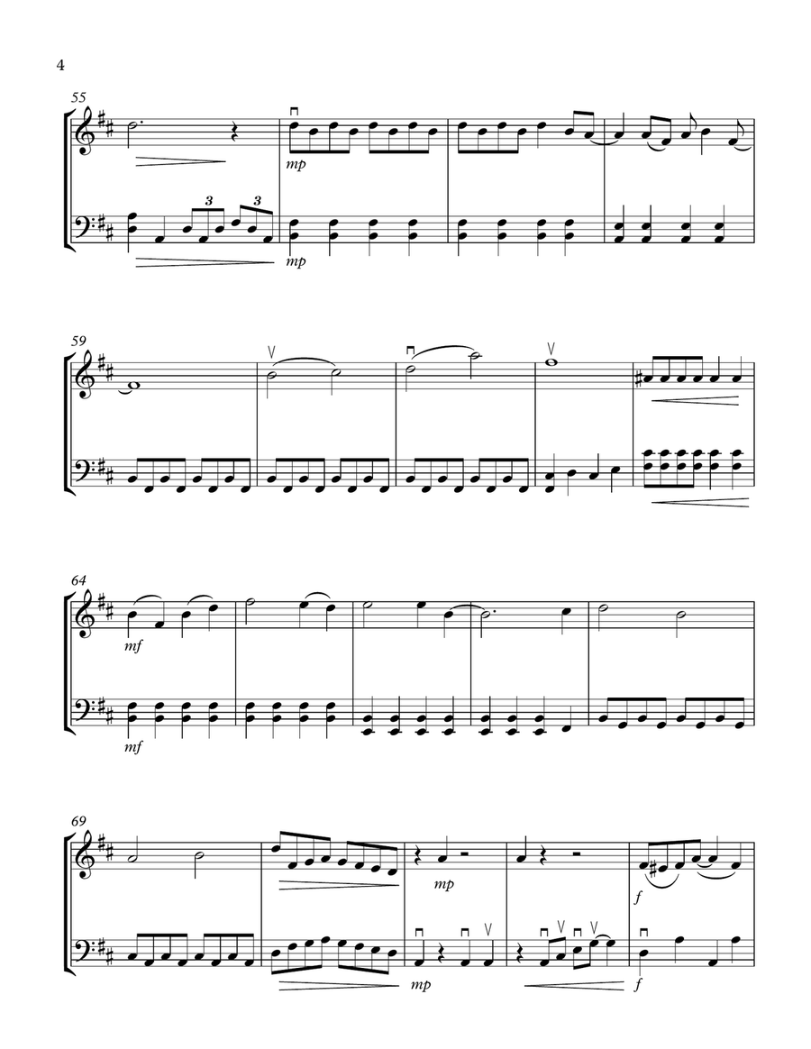 When I'm Sixty-Four String Duet scores gallery preview page 4