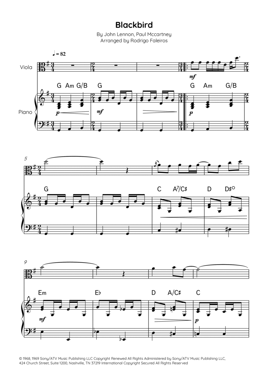 Blackbird Chamber Music scores gallery preview page 1