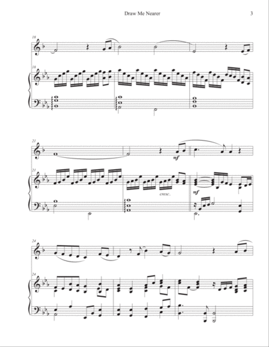 I Am Thine, O Lord Clarinet Solo scores gallery preview page 3