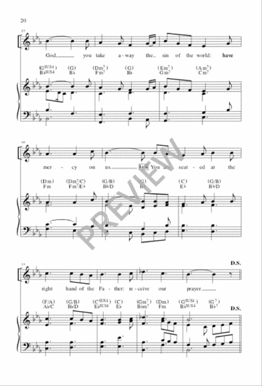 Tree of Life Setting, Holy Communion - Choral edition 4-Part scores gallery preview page 22