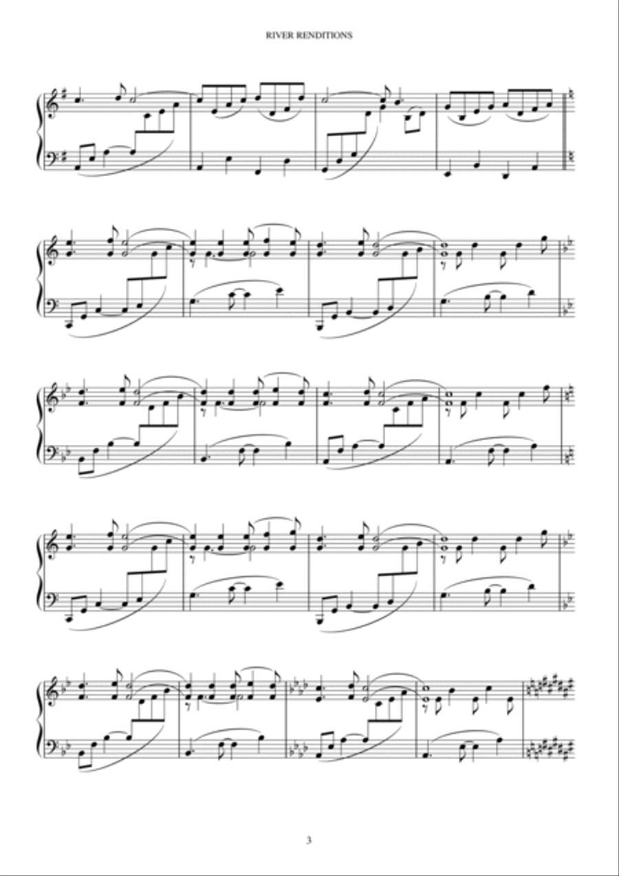 RIVER RENDITIONS Piano Solo scores gallery preview page 4