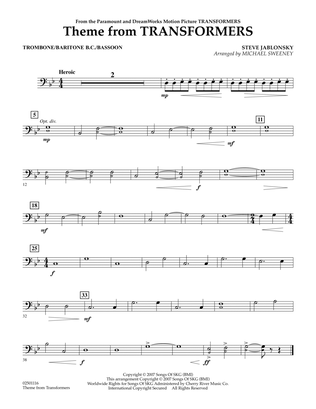 Theme From Transformers - Trombone/Baritone B.C./Bassoon
