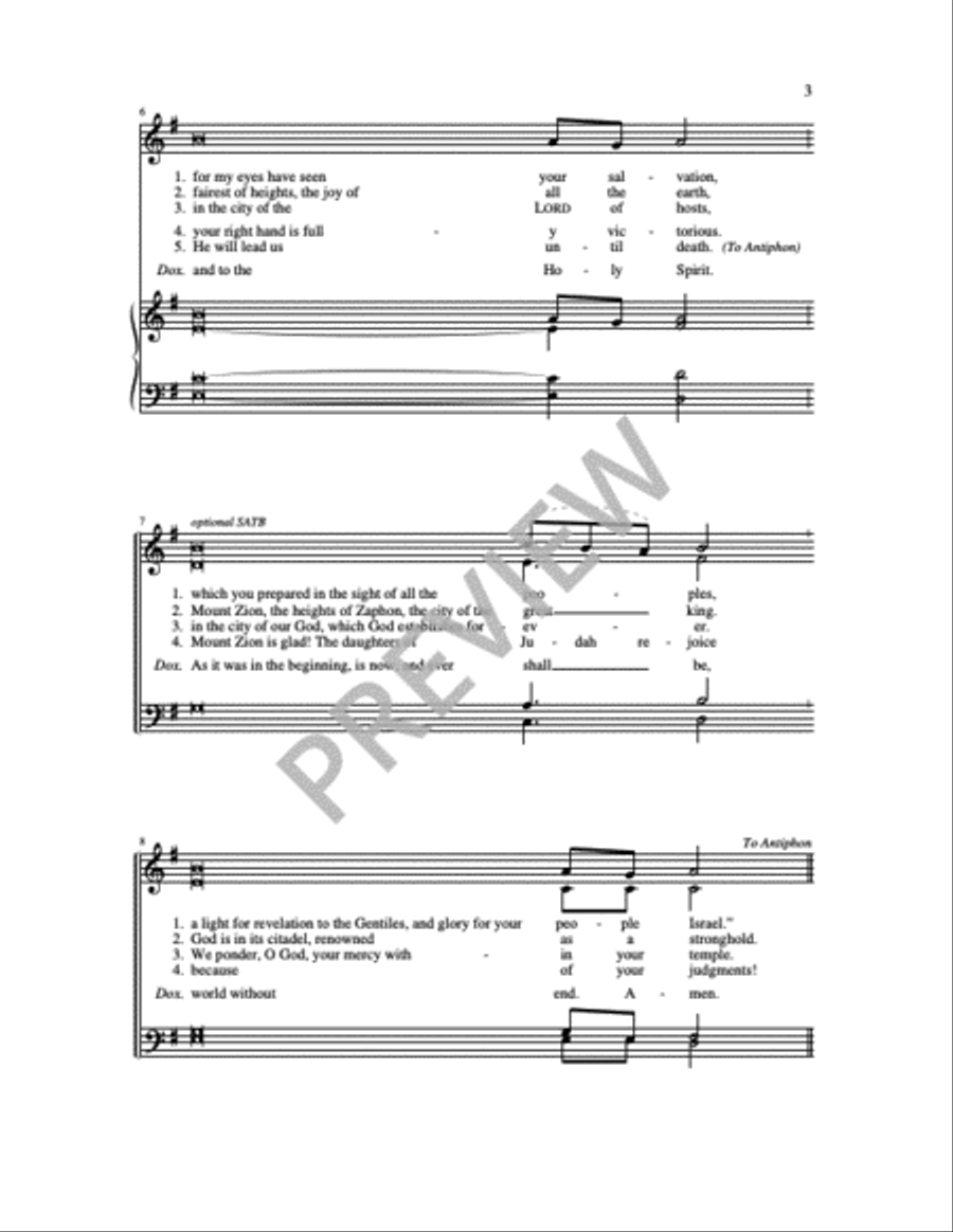 Communion Antiphons for Feasts and Solemnities - Volume 1 4-Part scores gallery preview page 19