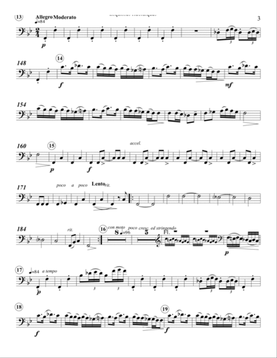 Hebrew Sketches Woodwind Quintet scores gallery preview page 3
