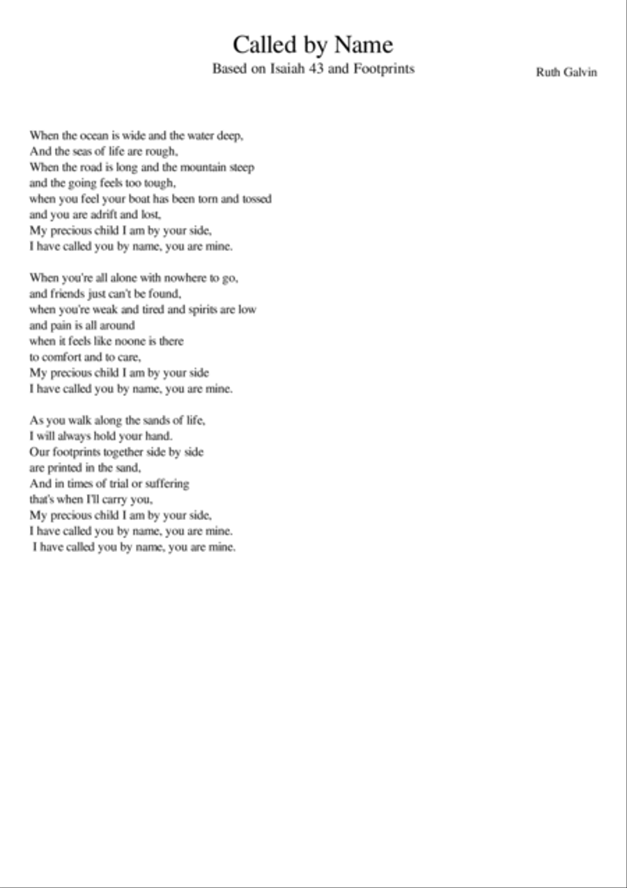 Called by Name Voice scores gallery preview page 1