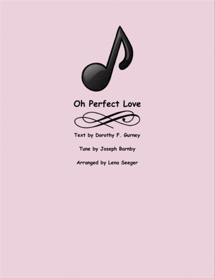 O Perfect Love (flute quartet) Flute Quartet scores gallery preview page 1