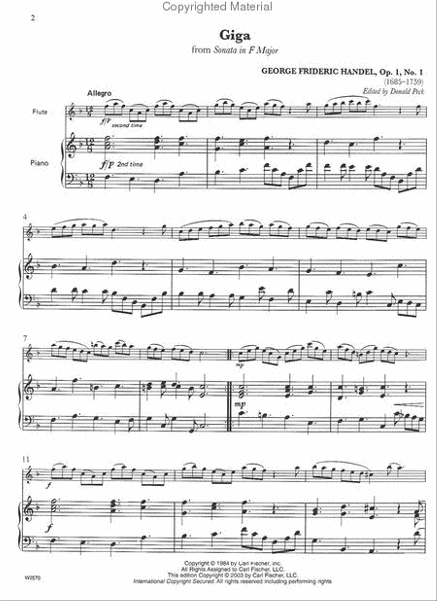 Giga Giga Flute Solo scores gallery preview page 2
